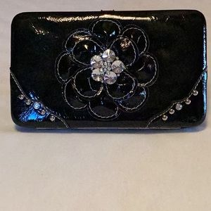 Black Patent Clutch